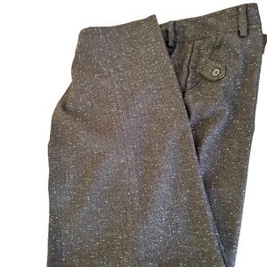 Sandro Wide Leg Pants Expresso with White Speckles Size 14P